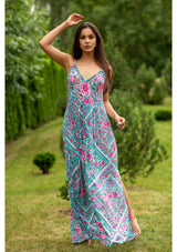 Dahlia Sky Roses Dress