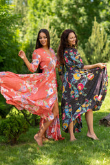Isabella Dot Black Dress