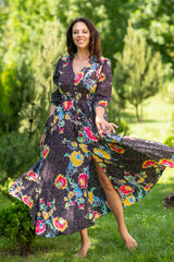 Isabella Dot Black Dress