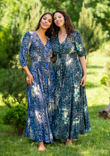 Isabella Blue Puma Roses Dress