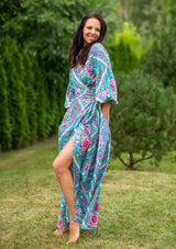Queen Wrap Roses Garden Dress
