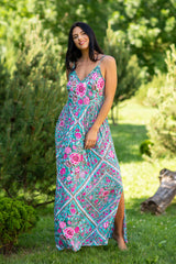 Dahlia Sky Roses Dress