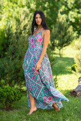 Dahlia Sky Roses Dress