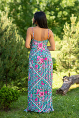 Dahlia Sky Roses Dress