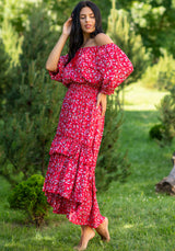 Flaminga Rose Red Dress