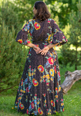 Adelle Dot Black Plus Dress