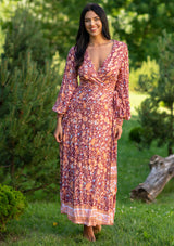 Queen Wrap Red Ruster Dress