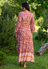 Queen Wrap Red Ruster Dress