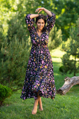 Simona Summer Garden Plus Dress
