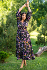 Simona Summer Garden Plus Dress