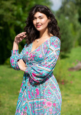 Francesca Sky Roses Dress