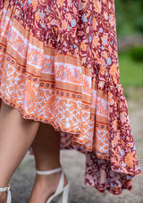 Francesca Red Ruster Dress