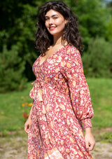 Francesca Red Ruster Dress