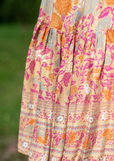 Francesca Gold Orange Dress