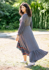 Francesca Lotus Grey Dress