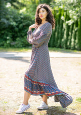 Francesca Lotus Grey Dress