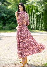 Simona Red Ruster Dress