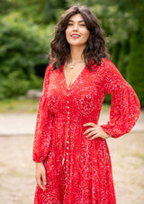 Simona Diamond Red Dress