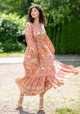 Simona Orange Dress