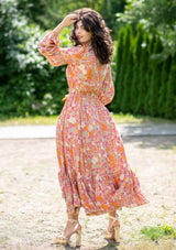 Simona Orange Dress