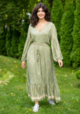 Simona Green Diamond Plus Dress