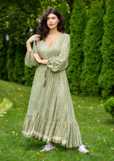 Simona Green Diamond Plus Dress