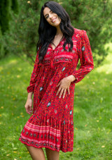 Melly Red Chili Midi Dress