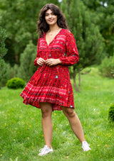 Nelly Red Chili Mini Dress