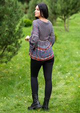 Kelly Grey Lotus Top