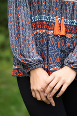 Kelly Grey Lotus Top