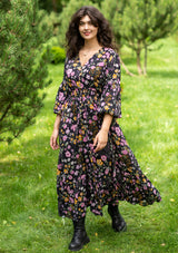 Simona Mix Flowers Fall Dress