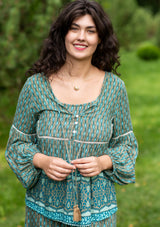 Kelly Green Lotus Top