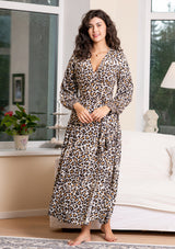 Queen Wrap Leopard Dress