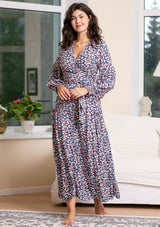 Queen Wrap Navy Merak Dress
