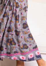 Queen Wrap Parsley Grey Dress