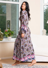 Queen Wrap Parsley Grey Dress