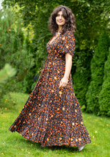 Katty Orange Brown Dress