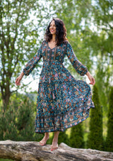 Daniella Gold Black Dress