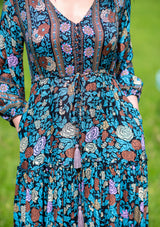 Daniella Gold Black Dress