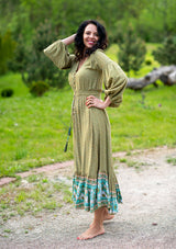 Simona Jasmin Green Dress