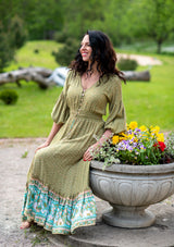 Simona Jasmin Green Dress