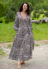 Queen Wrap Leopard Dress