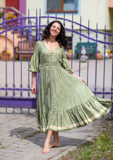 Simona Diamond Green Dress