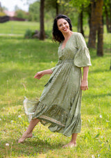 Simona Diamond Green Dress