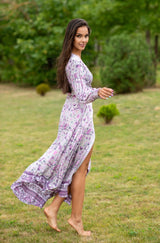 Queen Wrap Ruster Grey Dress