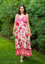 Tia Open Back Red Dress