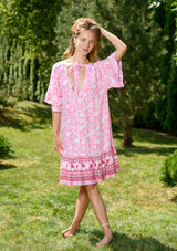 Ami Pink Midi Dress