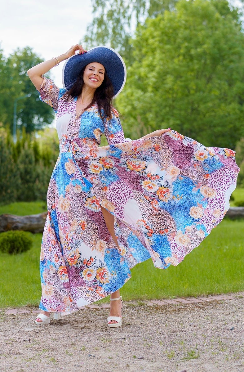Isabella Mix Garden Dress