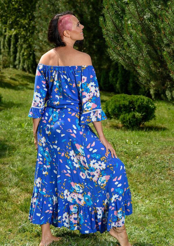 Dreamer Flowers Blue Dress