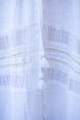 White Swan Linen Wedding Dress
